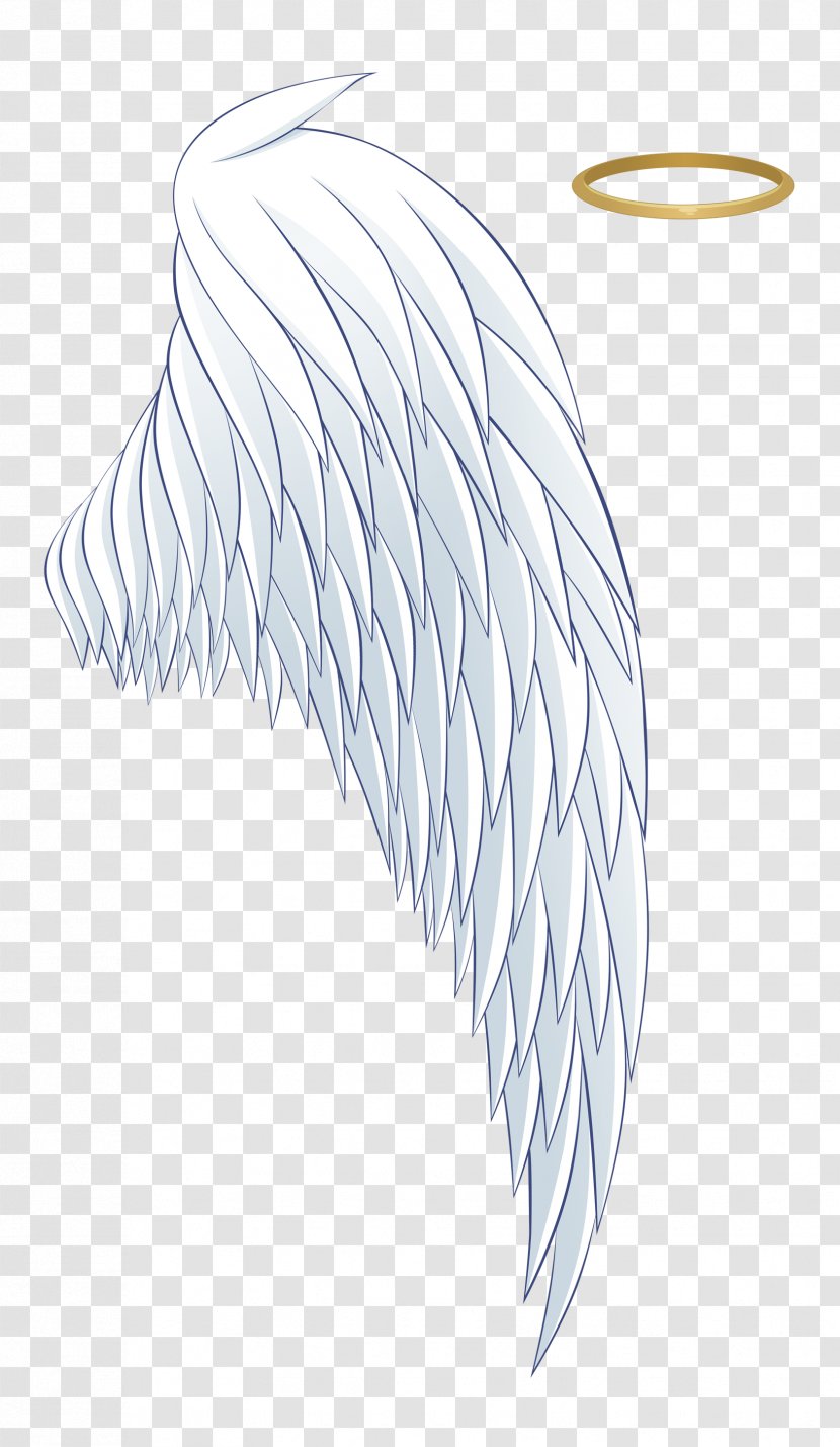 Angel Aureola Wing Icon - White Wings And A Halo Transparent PNG