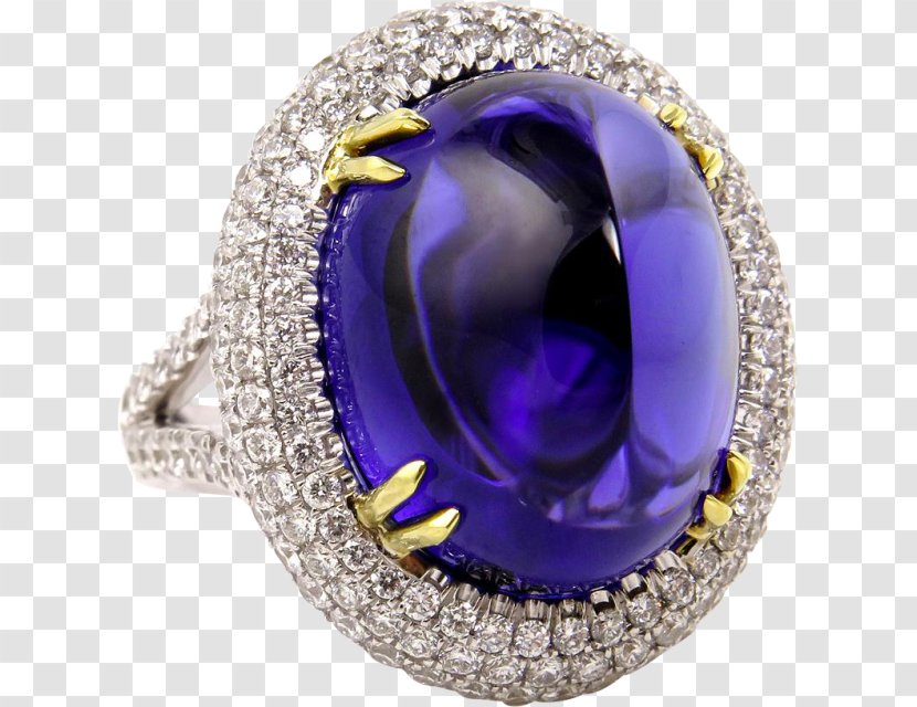 Sapphire Gemological Institute Of America Diamond Ring Tanzanite - French Fashion 1930s Evening Transparent PNG