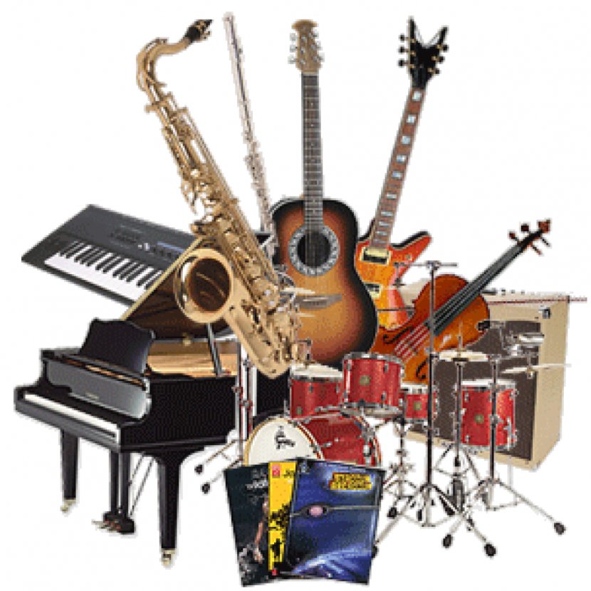 Guitar Amplifier Musical Instruments String Theatre - Tree - Trumpet And Saxophone Transparent PNG