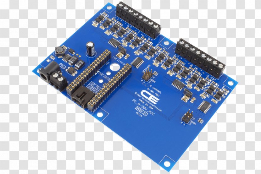 Microcontroller Analog-to-digital Converter Electronics Analog Signal Amplifier - Electronic Circuit - Analogtodigital Transparent PNG