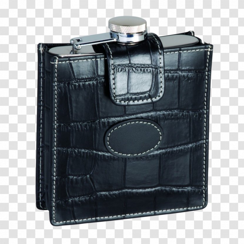Leather Paper Embossing Hip Flask Stainless Steel - Wallet Transparent PNG