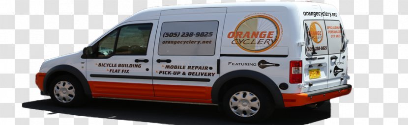 Orangecyclery Van Bicycle Mechanic Car - Light Commercial Vehicle - Repair Transparent PNG