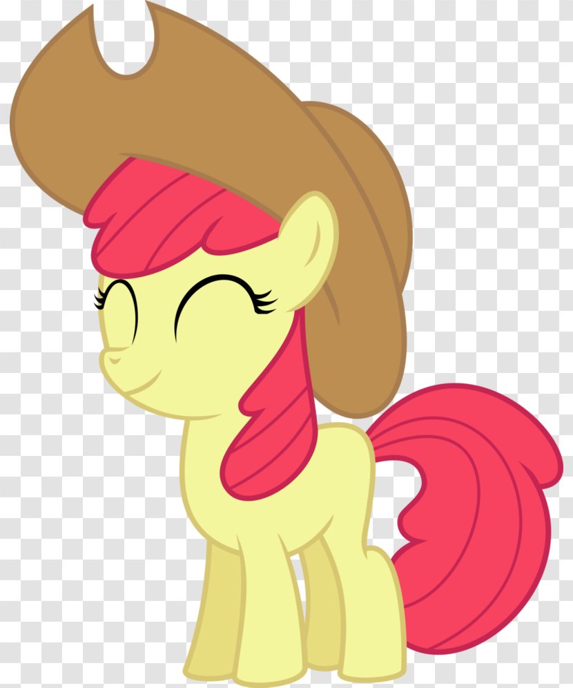 Pony Apple Bloom Applejack Hat Horse - Cartoon Transparent PNG