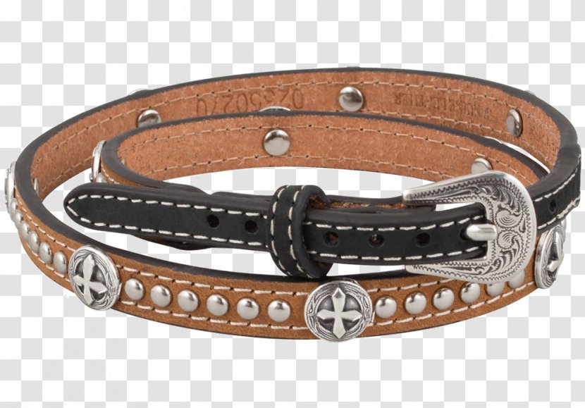 Leather Cowboy Hat Bracelet Strap - Brown Transparent PNG