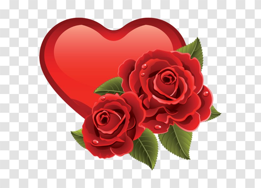 Heart Rose Emoticon Clip Art - Cut Flowers Transparent PNG
