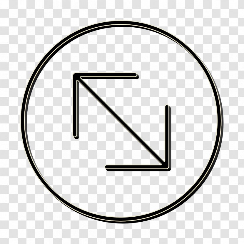 Arrow Icon Circle Direction - Symbol Line Art Transparent PNG