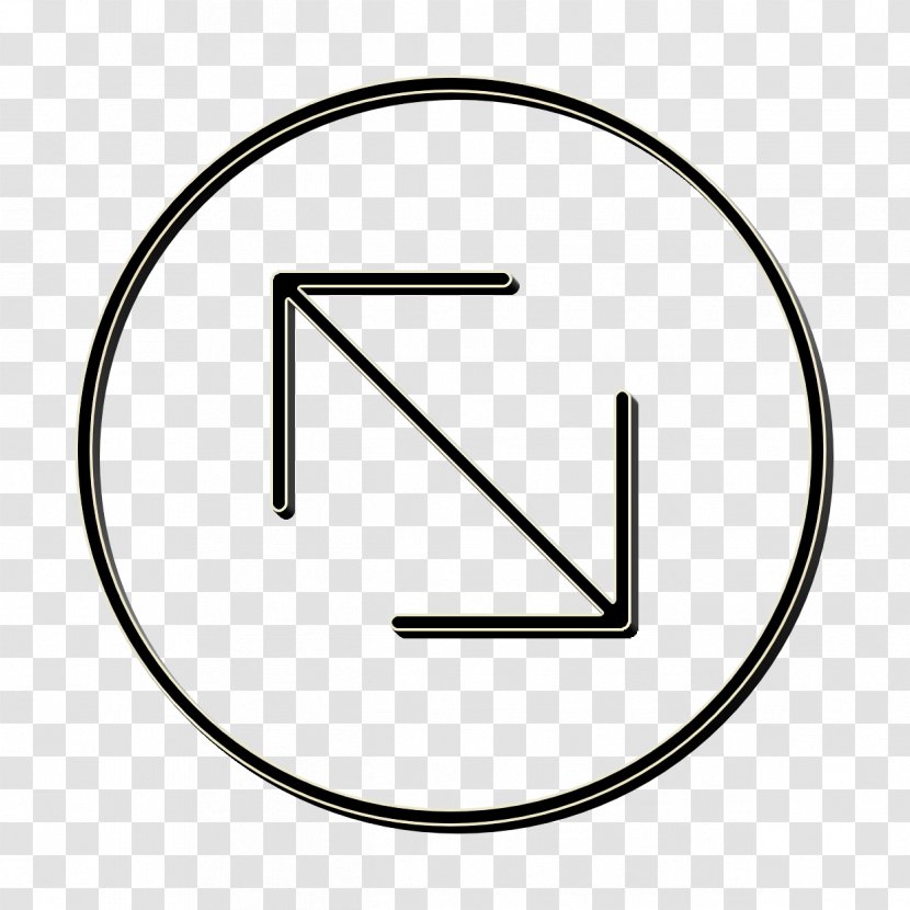 Arrow Icon Circle Direction Symbol Line Art Transparent Png