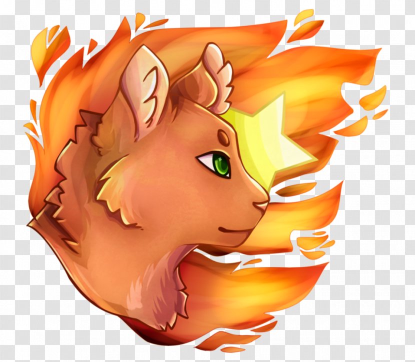 Tailchaser's Song Warriors Firestar Cat Brambleclaw - Face Transparent PNG