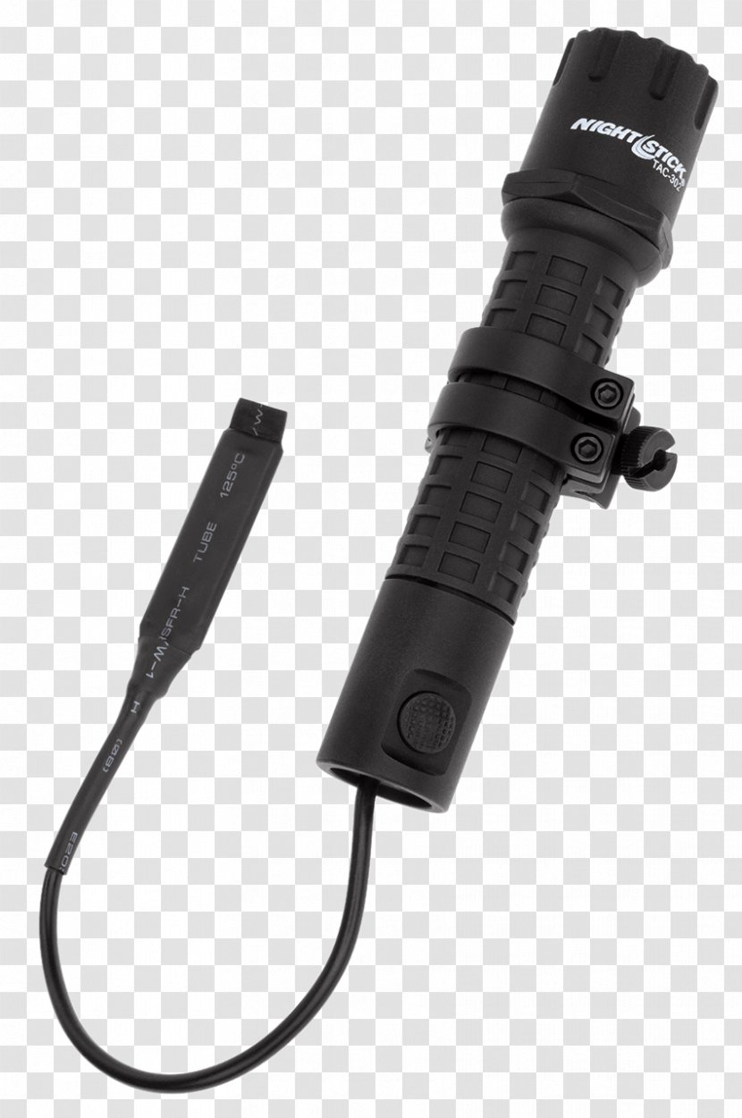 Gun Lights Firearm Flashlight Nightstick TAC-300B-K01 Tactical Long Light Kit, Black - Watercolor - Stick Transparent PNG
