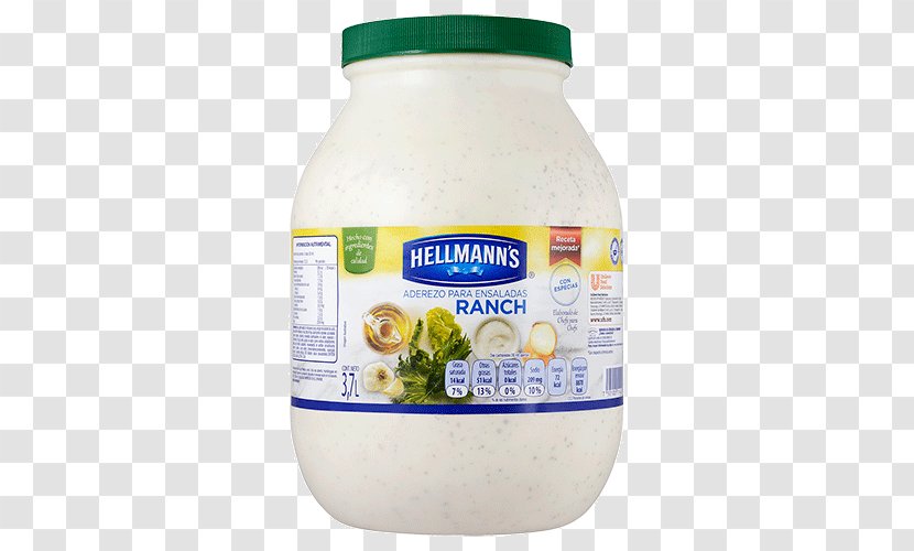 Condiment Hellmann's And Best Foods H. J. Heinz Company Flavor Ranch Dressing - Food - Galon.png Transparent PNG