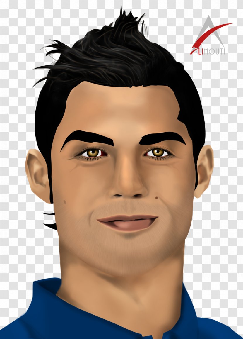 Cristiano Ronaldo Drawing Art - Facial Expression Transparent PNG