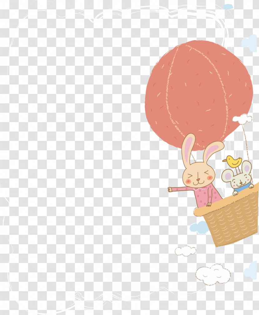 Cartoon Illustration - Material - Creative Cute Bunny Transparent PNG