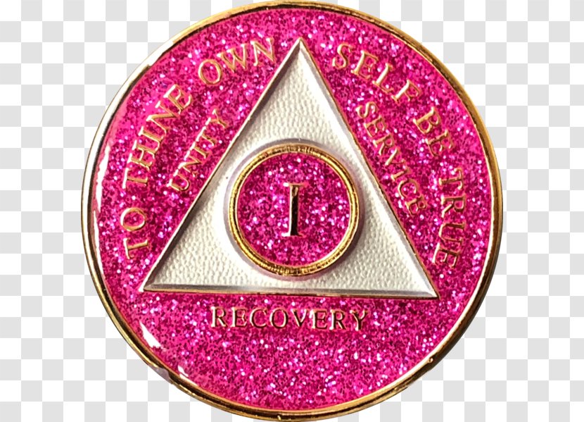 Magenta Glitter Badge - Pink Transparent PNG