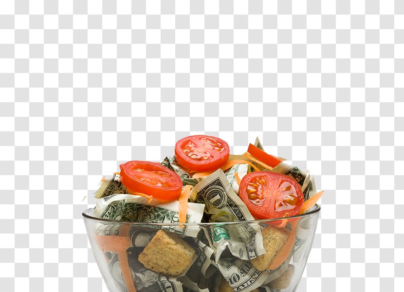 Vegetarian Cuisine Fruit Salad - Creative Tomato Banknote Image Transparent PNG