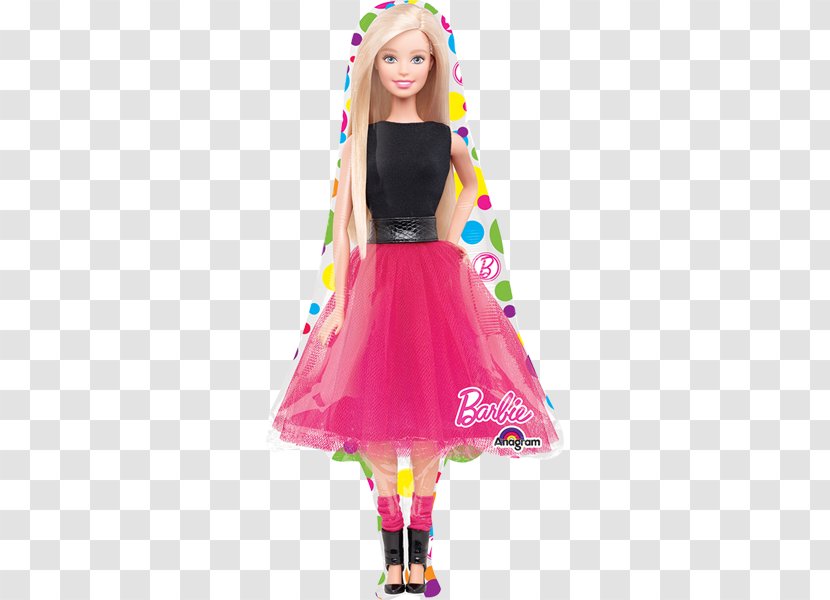 Gas Balloon Barbie Birthday Party - Wishes Doll Transparent PNG
