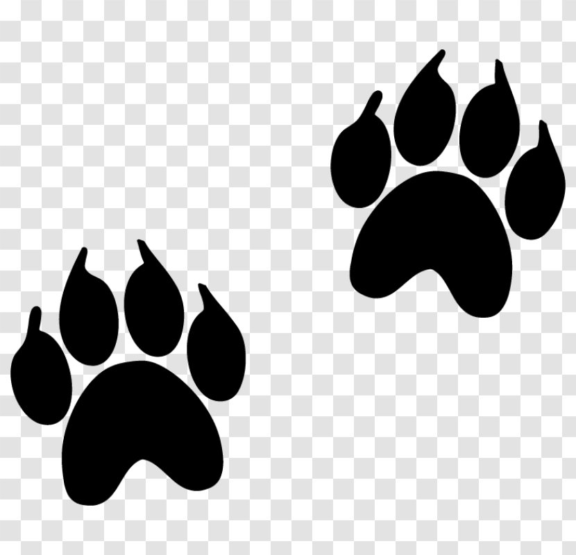 Animal Track Footprint Paw Dog - Monochrome - Apes Vector Transparent PNG