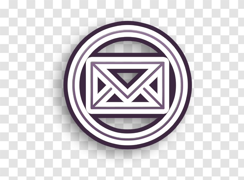 Email Icon Envelope Letter - Send - Emblem Blackandwhite Transparent PNG