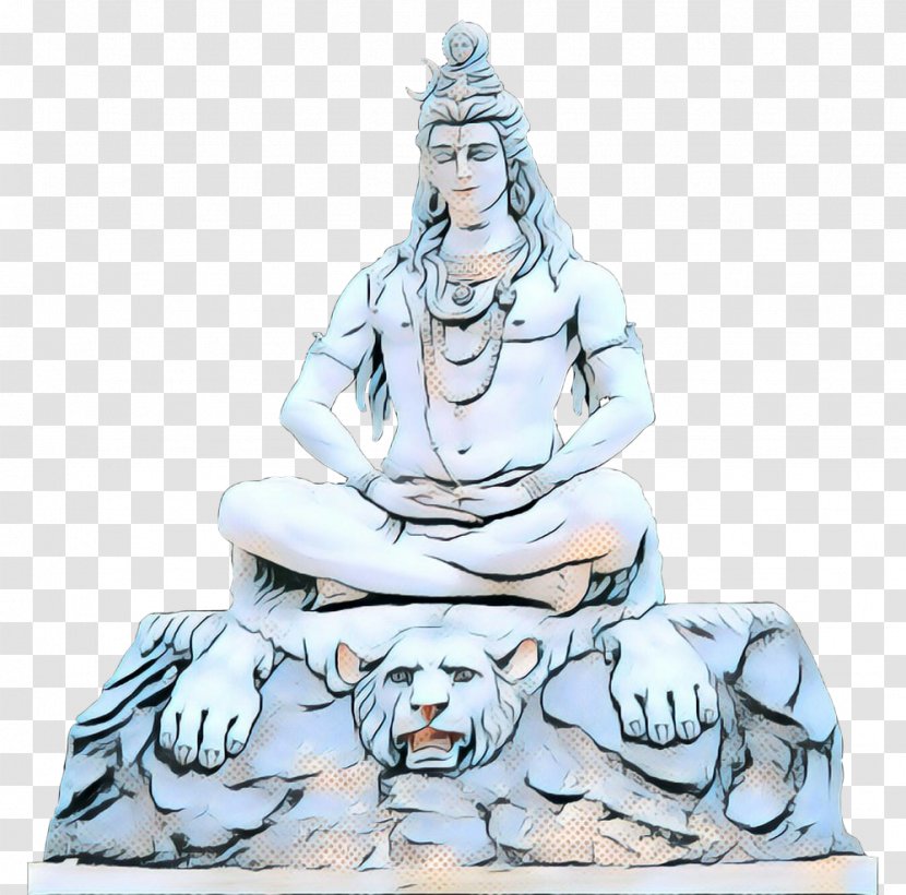 Ganesha Artwork - Shiva - Guru Kneeling Transparent PNG