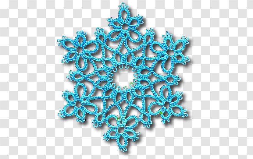 Tatting Patterns Needle Snowflake Crochet - Snow Crystal Transparent PNG