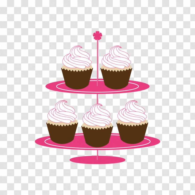 Cupcake Frosting & Icing Muffin Buttercream - Food - Cake Transparent PNG