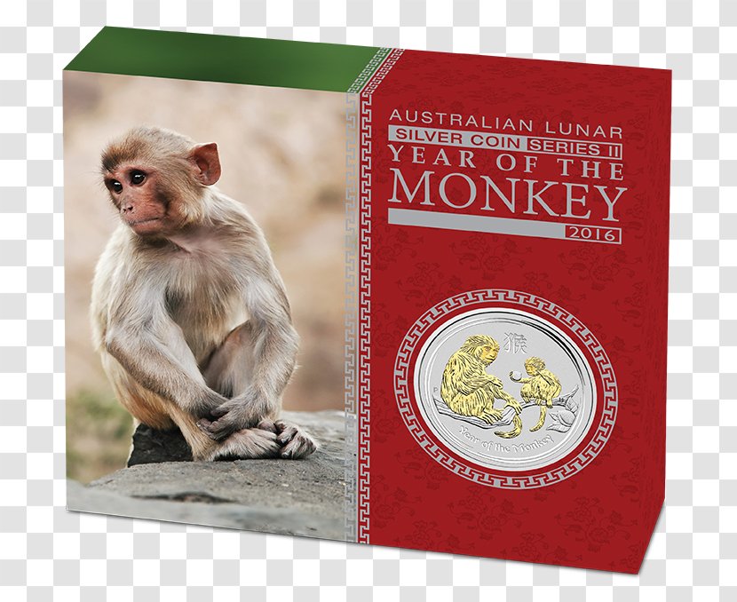 Perth Mint Proof Coinage Lunar Series Bullion Coin Silver - Year Of The Monkey Transparent PNG