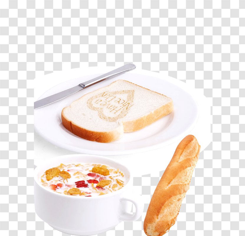 Toast Full Breakfast Fried Egg Bread - American Food Transparent PNG