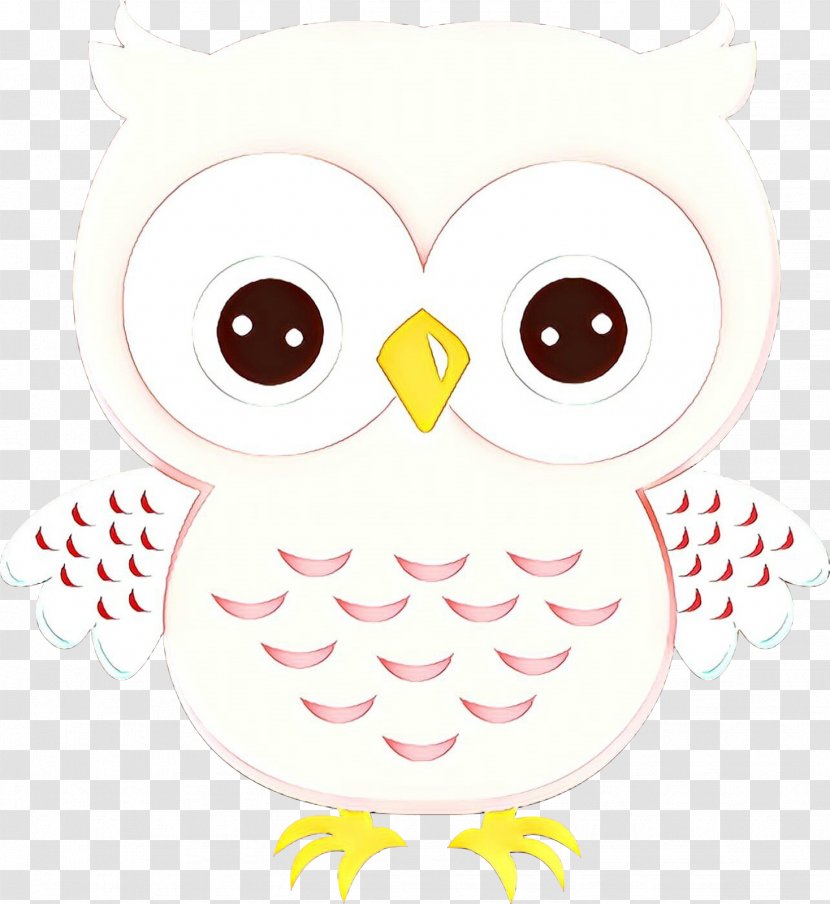 Owl White Bird Of Prey Clip Art - Cartoon - Snowy Transparent PNG
