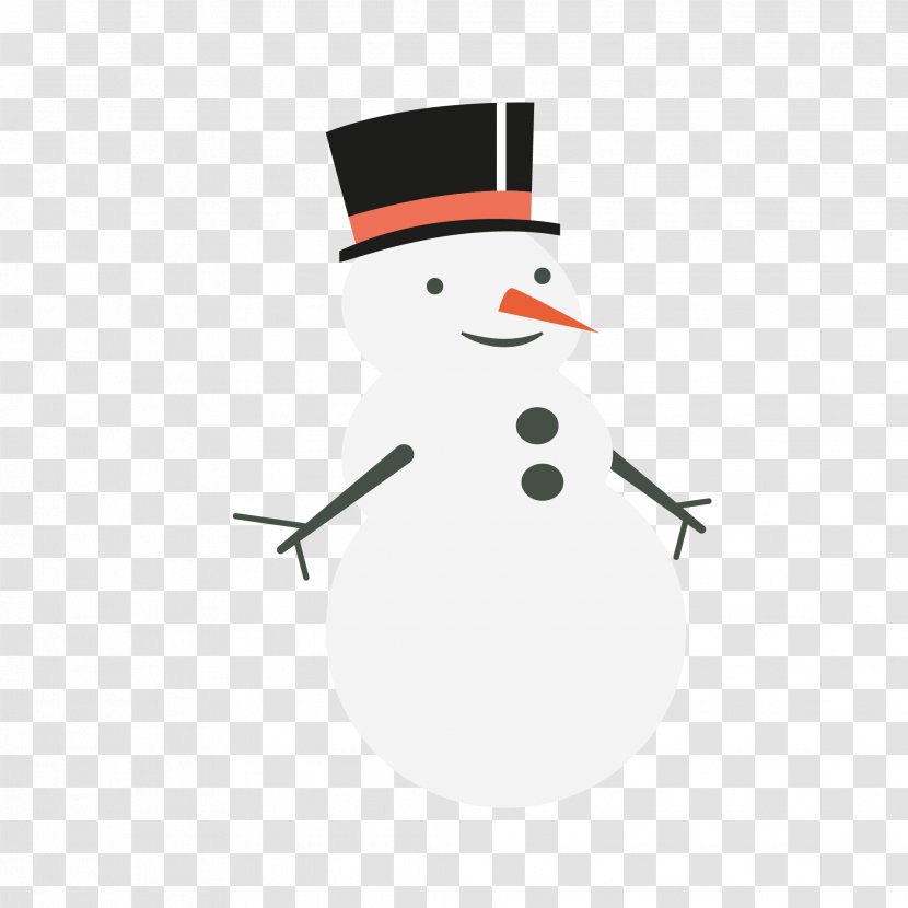 Snowman Scarf Winter Hat - Christmas Ornament - With A Transparent PNG