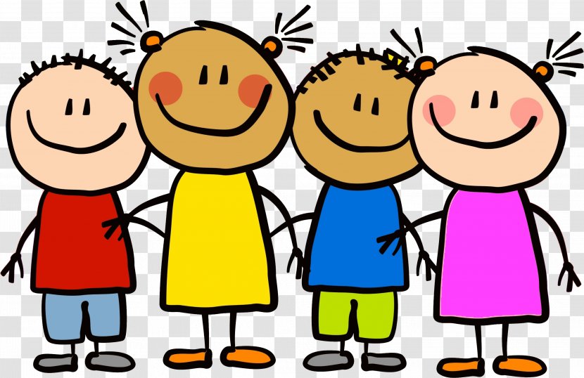 People Cartoon Social Group Child Facial Expression - Yellow - Youth Smile Transparent PNG