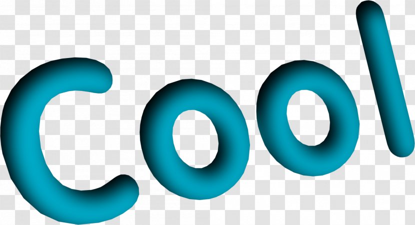 Logo Brand Font - Blue - Cool Image Transparent PNG