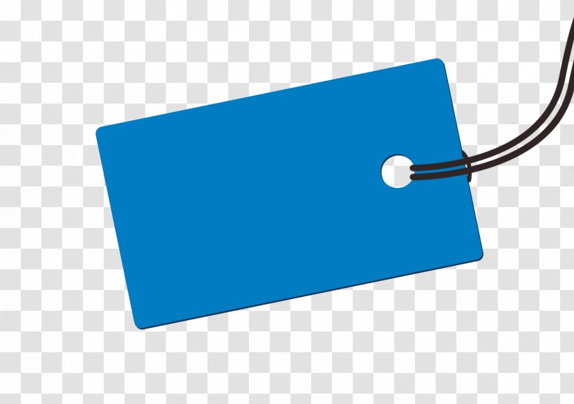 White-label Product Clip Art - Electric Blue - Label Transparent PNG