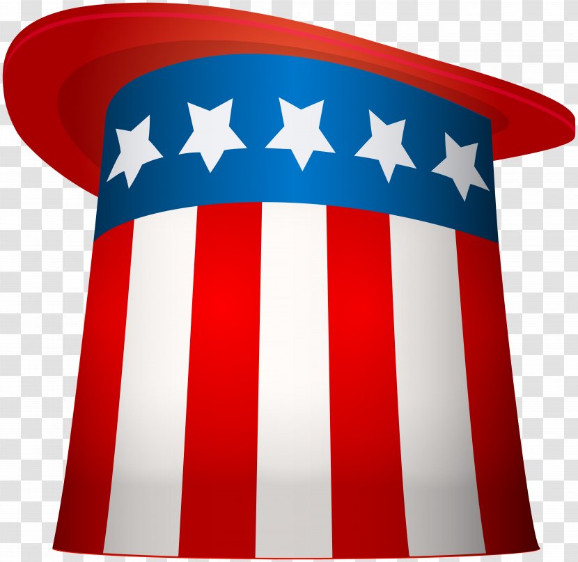 USA Hat Transparent Clip Art Image - Red Transparent PNG