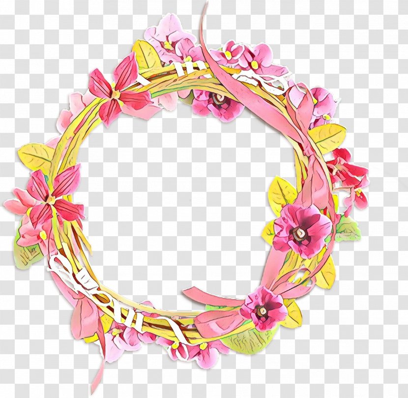 Pink Flower Cartoon - Clothing Accessories - Lei Jewellery Transparent PNG