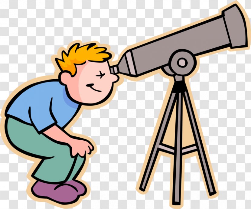 Clip Art Telescope Image Astronomer Astronomy - Boy - Scientist Transparent PNG