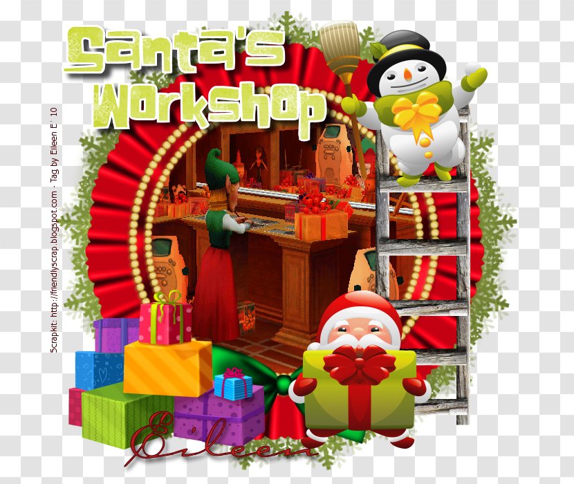 Christmas Ornament Toy Character - Holiday - Santa's Workshop Transparent PNG