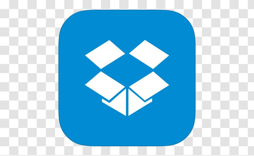 Electric Blue Symmetry Area - Thumbnail - MetroUI Apps Dropbox Transparent PNG