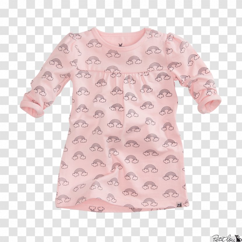 Sleeve Dress T-shirt Pink Infant - Silhouette Transparent PNG