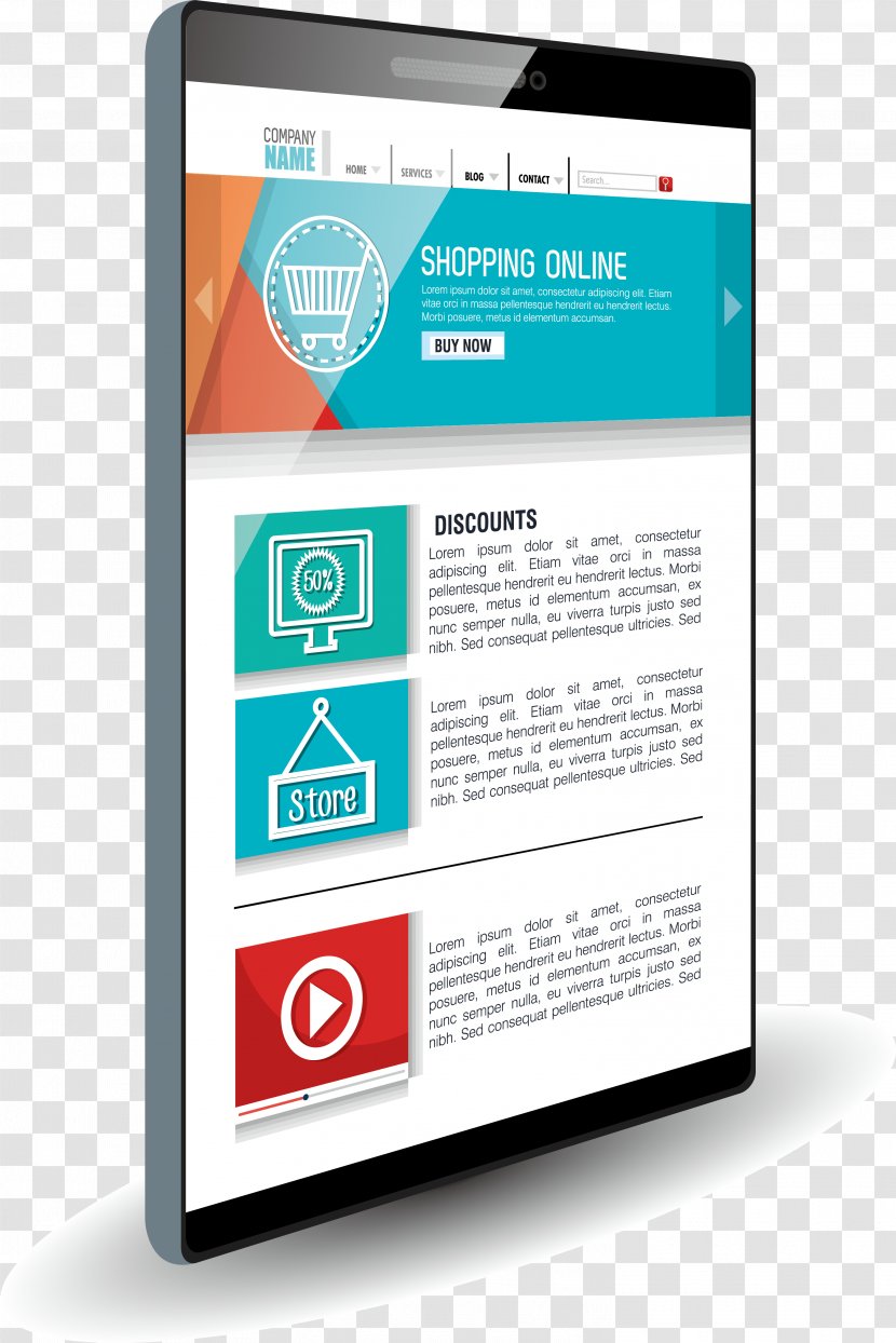 Responsive Web Design Template System Mobile Phone - Feature - Black Technology Transparent PNG