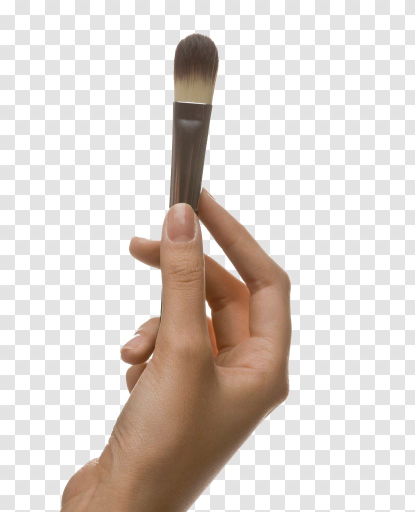 Make-up Makeup Brush Hand - Microphone - Holding A Transparent PNG