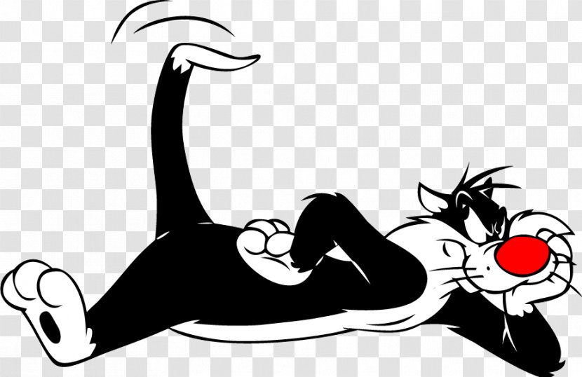 Sylvester Jr. Tweety Clip Art Looney Tunes - Cartoon - Cat Transparent PNG