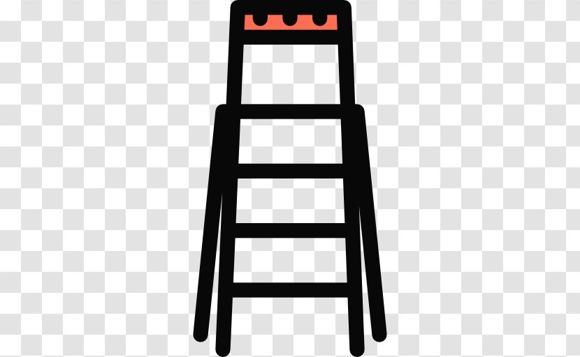 Chair Line Angle - Ladder Icon Transparent PNG