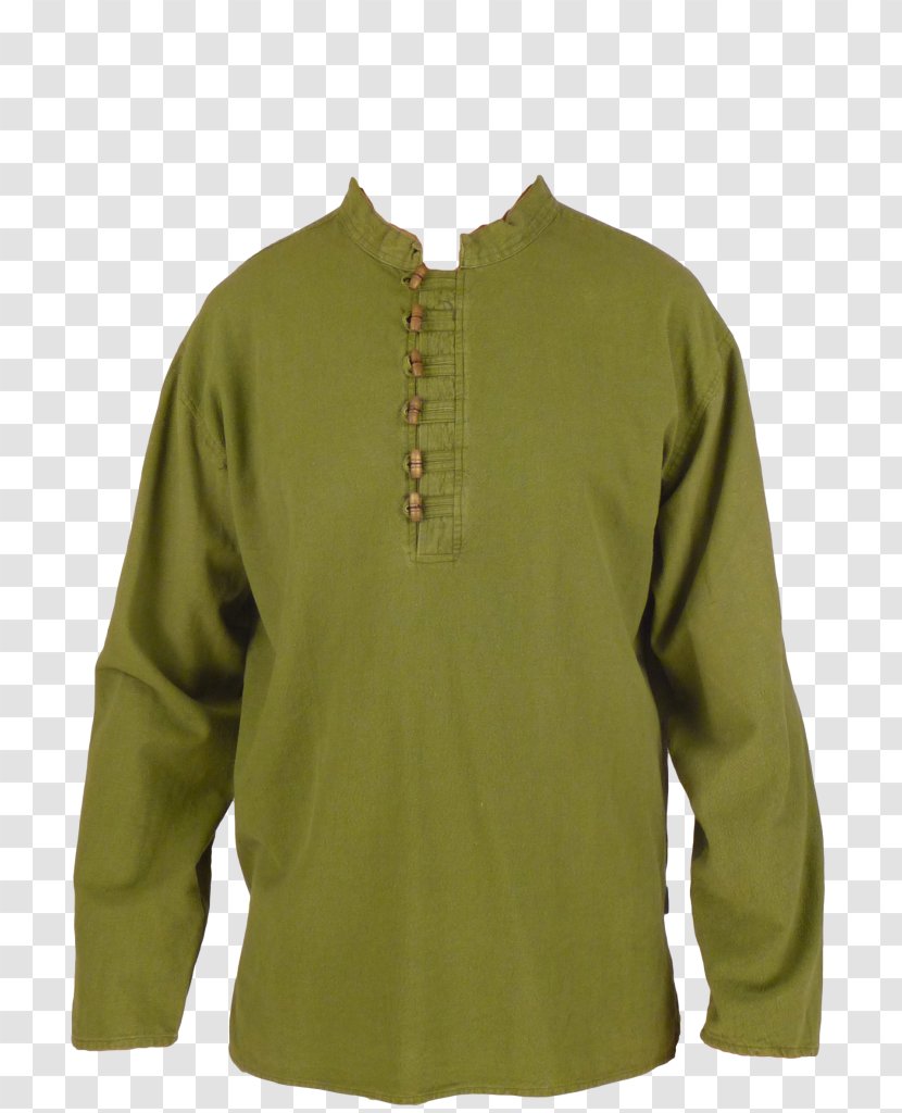 Long-sleeved T-shirt Green Blouse Polar Fleece - Shirt Transparent PNG
