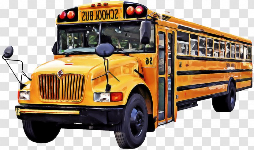 School Bus Cartoon - Land Vehicle - Public Transport Car Transparent PNG