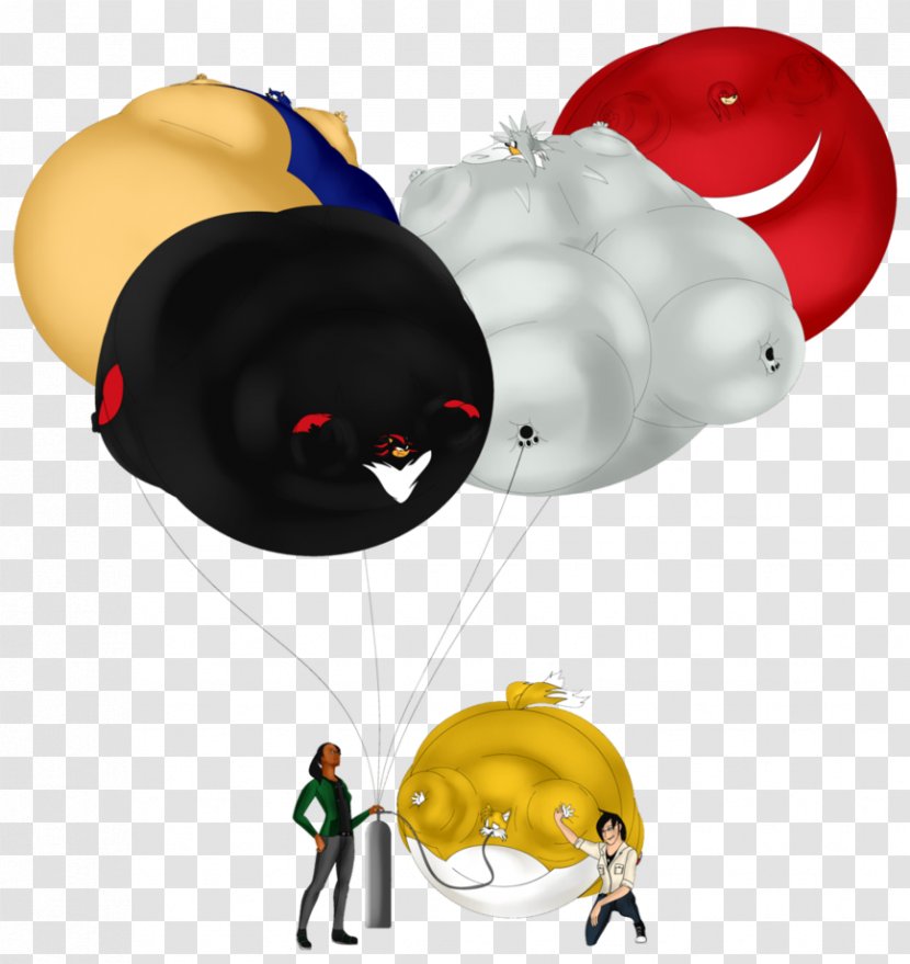 Knuckles The Echidna Balloon Sonic Chaos Tails Blimp - Cartoon - Inflation Transparent PNG