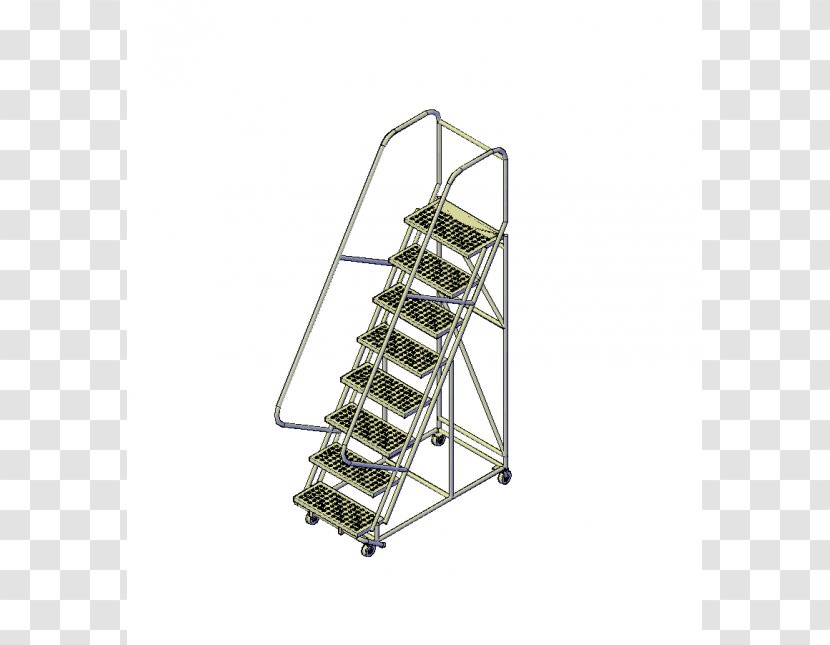 Angle - Metal - Staircase Model Transparent PNG