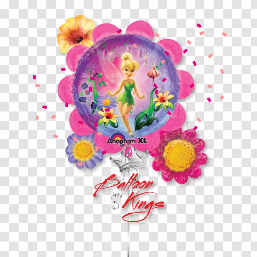 Tinker Bell Disney Fairies Balloon Birthday Party - Petal - Thinker Transparent PNG