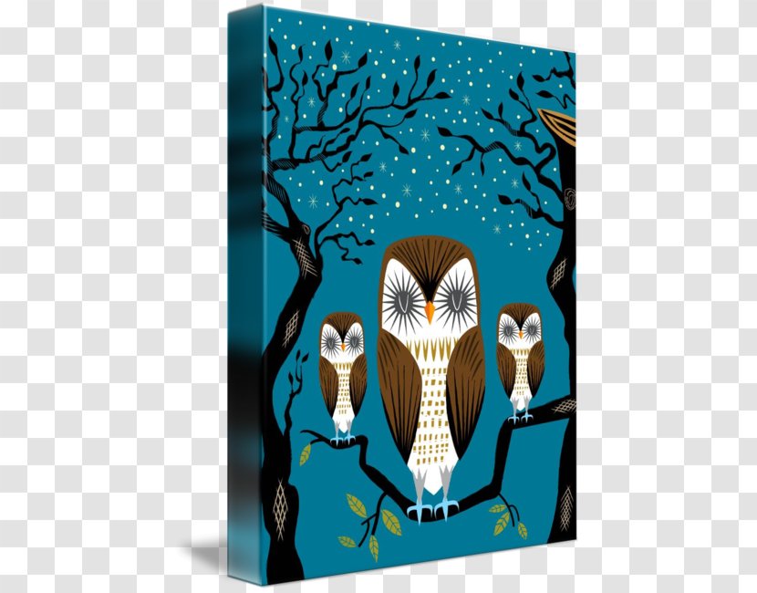 Owl Satchel Backpack Graphic Design - Watercolor Transparent PNG