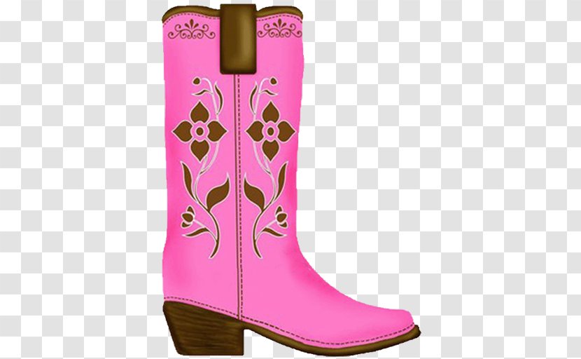 Hat 'n' Boots Cowboy Boot Clip Art - Pink - Watercolor Thank You Transparent PNG