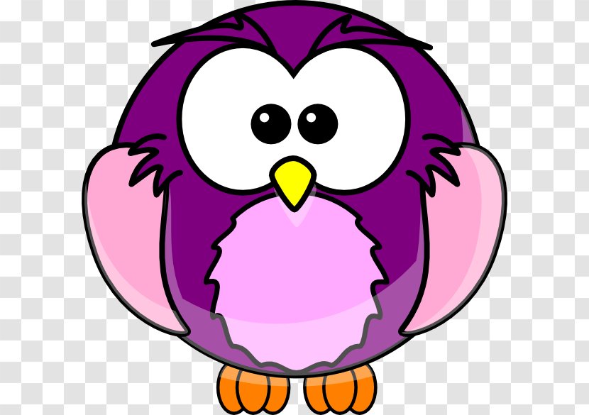 Owl Cartoon Clip Art - Magenta - Pictures Of Animated Owls Transparent PNG