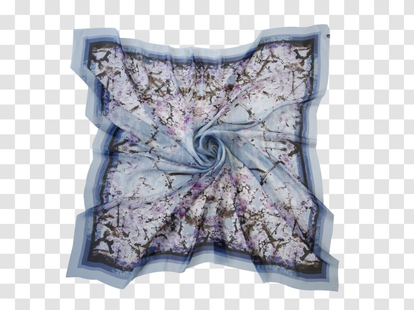 Silk Throw Pillows Shawl Scarf - Lilac Transparent PNG